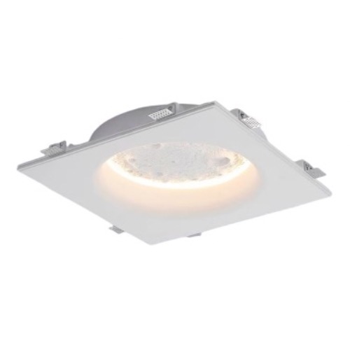 KinyanForm Plaster Moon Ceiling Light – Slimless Recessed or Wall-Mount Fixture with LED Strip - 副本
